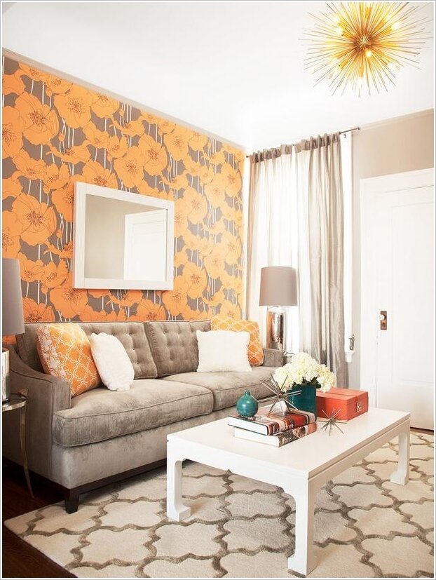 ORANGE WITH NEUTRAL SHADES